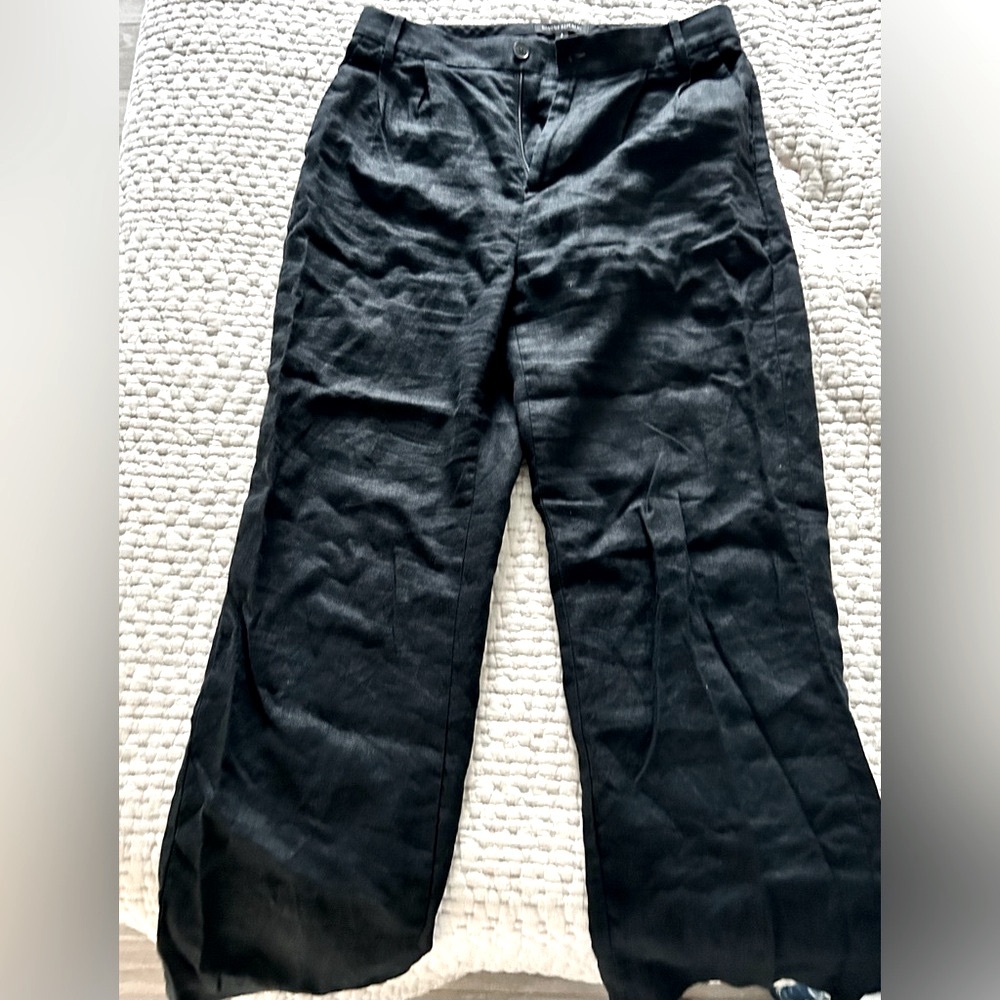 Banana Republic Black Linen Trousers
